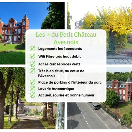 Le Petit Chateau Avesnois - Pour 1 Personne - Cuisine Partagee アパート アヴェーヌ・シュル・エルプ